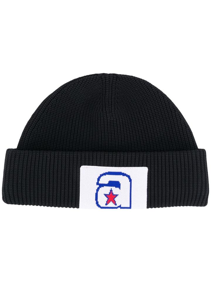 Alexander Wang Logo Patch Beanie - Black