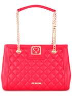 Love Moschino - Quilted Shoulder Bag - Women - Polyurethane - One Size, Women's, Red, Polyurethane