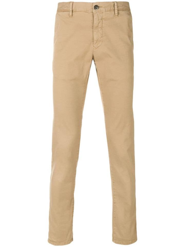 Incotex Classic Straight-leg Trousers - Neutrals