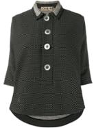 Jour/né Patterned Shirt, Women's, Size: 38, Black, Cotton/polyester