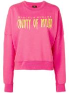 Marcelo Burlon County Of Milan Logo Sweatshirt - Pink & Purple