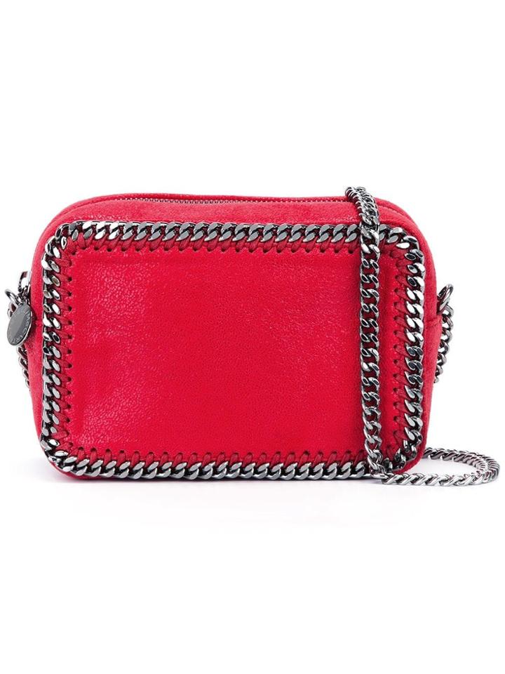 Stella Mccartney 'falabella' Top Zip Crossbody Bag - Red