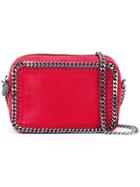 Stella Mccartney 'falabella' Top Zip Crossbody Bag - Red