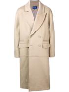 Ader Error Oversized Double Breasted Coat - Nude & Neutrals
