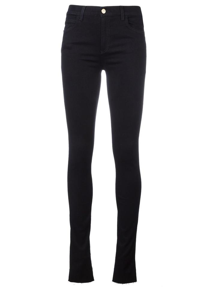 Gucci Butterfly Embroidered Skinny Jeans, Size: 25, Black, Cotton/polyester/spandex/elastane