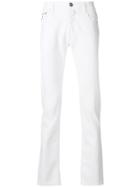 Jacob Cohen Embroidered Detail Trousers - White