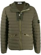 Stone Island Logo Patch Padded Jacket - Green