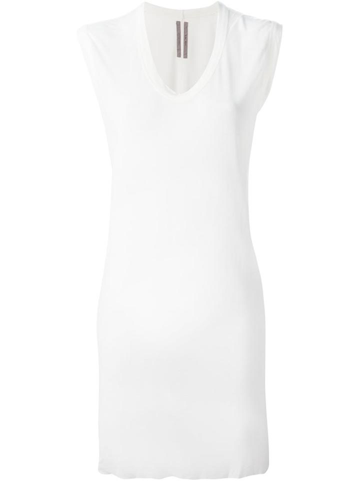 Rick Owens Scoop Neck Top, Women's, Size: 40, White, Viscose/silk