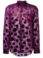 Junya Watanabe Comme Des Garçons Vintage Polka Dot Sheer Shirt - Pink