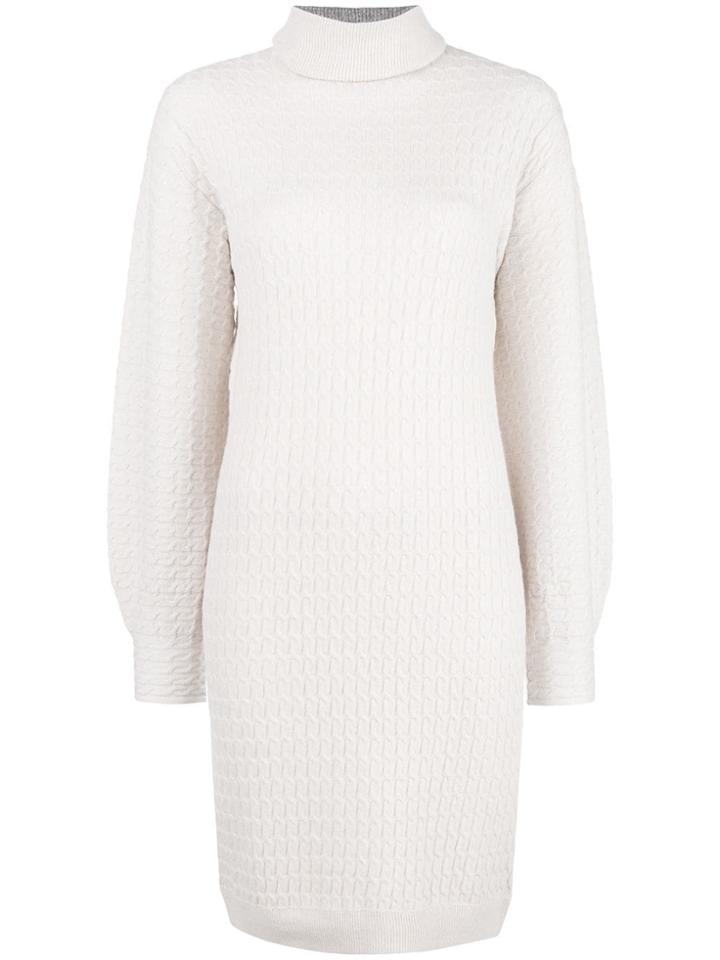 Nude Basic Knitted Dress - Nude & Neutrals