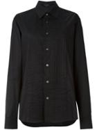Ann Demeulemeester Blanche Pleated Bib Oversized Shirt