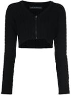 Live The Process Longsleeved Cropped Top, Women's, Size: Medium, Black, Viscose/pbt Elite
