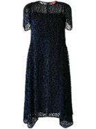 Max Mara Studio Patterned Asymmetric Dress - Black