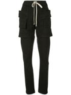 Rick Owens Drkshdw Tapered Cargo Trousers - Black