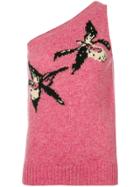 Prada One Shoulder Knit - Pink & Purple