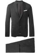 Neil Barrett - Pinstripe Two-piece Suit - Men - Cotton/polyester/spandex/elastane/virgin Wool - 50, Grey, Cotton/polyester/spandex/elastane/virgin Wool