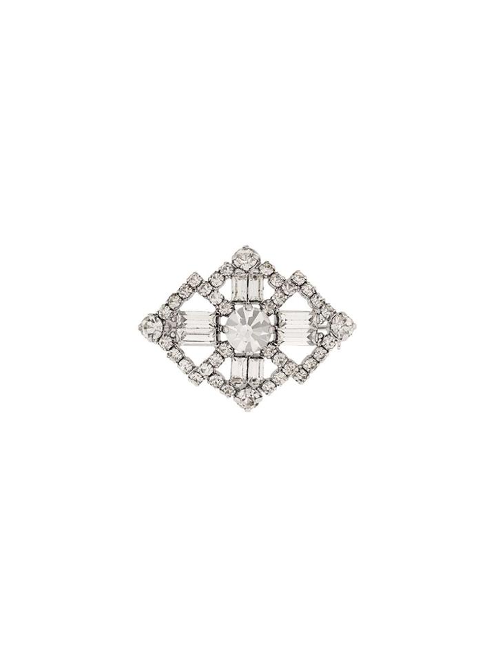 Christian Dior X Susan Caplan 1992 Archive Square-shaped Brooch -