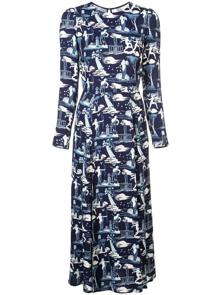 Reformation Vanessa Long Dress - Blue