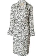 Christian Wijnants Blossom Print Belted Coat - White