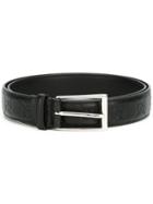 Gucci Gg Monogram Belt - Black