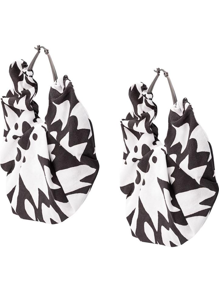 Missoni Hoop Earrings - White