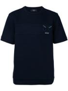 Fendi - Appliqué T-shirt - Men - Cotton/polyester - 50, Blue, Cotton/polyester
