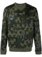 Valentino 'rockstud Camustars' Sweatshirt, Men's, Size: Small, Green, Cotton/polyamide