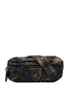 Ganni Camo Print Belt Bag - Green