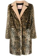Twin-set Leopard Print Coat - Neutrals