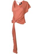 Jacquemus Wrap-around Blouse - Pink & Purple