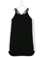 Dkny Kids - Strappy Mini Dress - Kids - Lyocell/viscose - 14 Yrs, Black