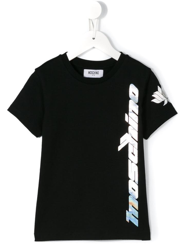 Moschino Kids Logo Print T-shirt, Boy's, Size: 6 Yrs, Black
