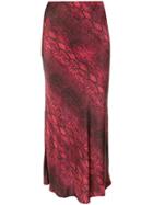 Andamane Bella High Waisted Skirt - Red