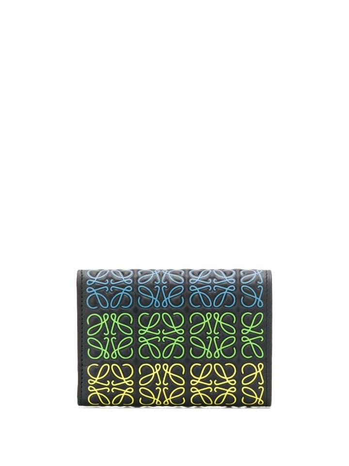 Loewe Small Logo Embossed Wallet - Black