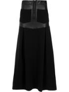 Andrea Bogosian Panelled Long Skirt - Black