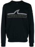 Paul & Shark Logo Printed Sweatshirt - Blue