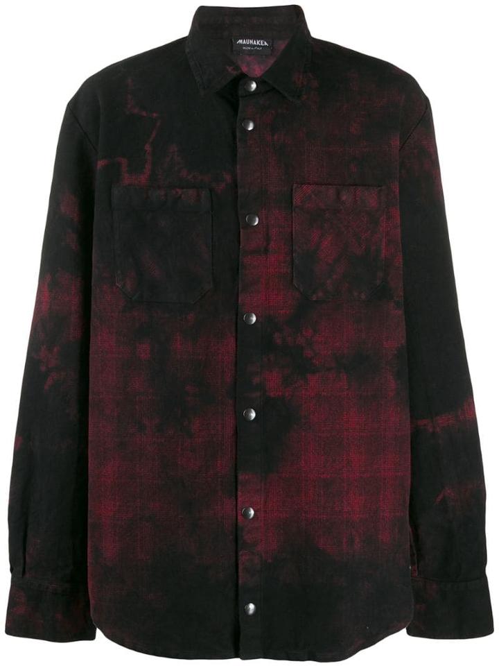 Mauna Kea Tie Dye Checked Shirt - Black