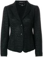 Marc Cain Textured Button Blazer - Black