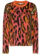Stella Mccartney Leopard Print Mohair Jumper - 8490 - Multicolours