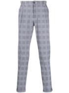 Hydrogen Cyber Houndstooth Slim-fit Trousers - Grey