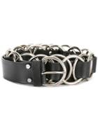 Mcq Alexander Mcqueen Multi Ring Belt, Women's, Size: Xs, Black, Leather/metal