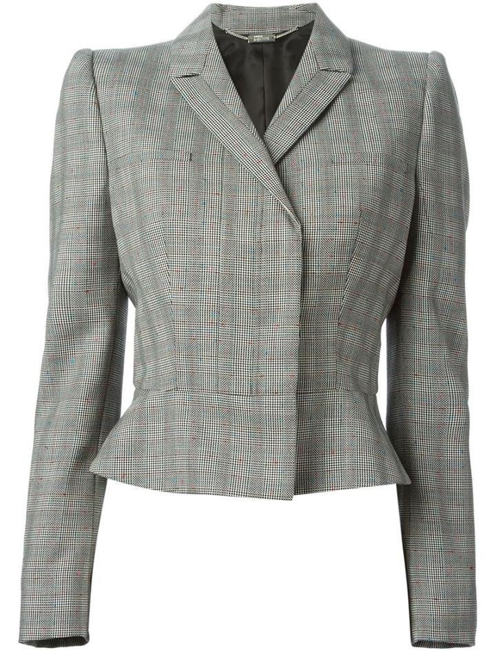 Alexander Mcqueen Checked Jacket
