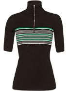 Prada Short-sleeved Silk Sweater - Black