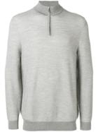 Loro Piana Zipped-up Jumper - Grey