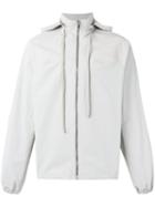 Rick Owens Drkshdw Zip Hooded Jacket, Men's, Size: Medium, Grey, Cotton/polyamide