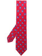 Kiton Classic Printed Tie - Red
