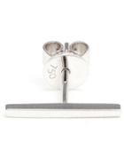 Asherali Knopfer 18k White Gold Bar Earring