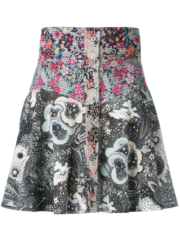 Olympia Le-tan Liberty Print Skater Kirt - Multicolour