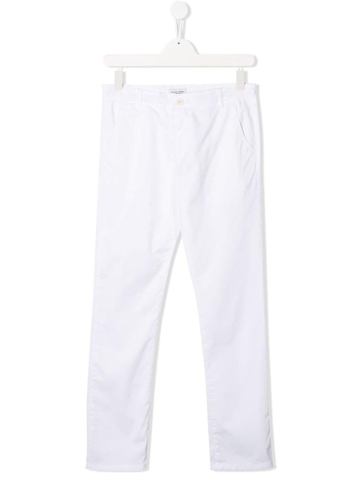 Paolo Pecora Kids Teen Chino Trousers - White