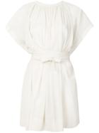Vanessa Bruno Tie Waist Short Dress - White